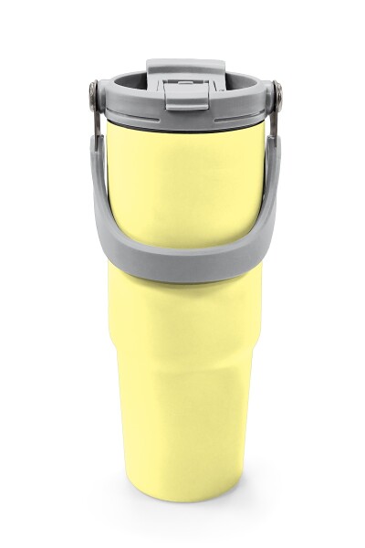 Coral High Sarı Pipetli ve Direkt İçim Çelik Termos 900 ml 38752 - 7