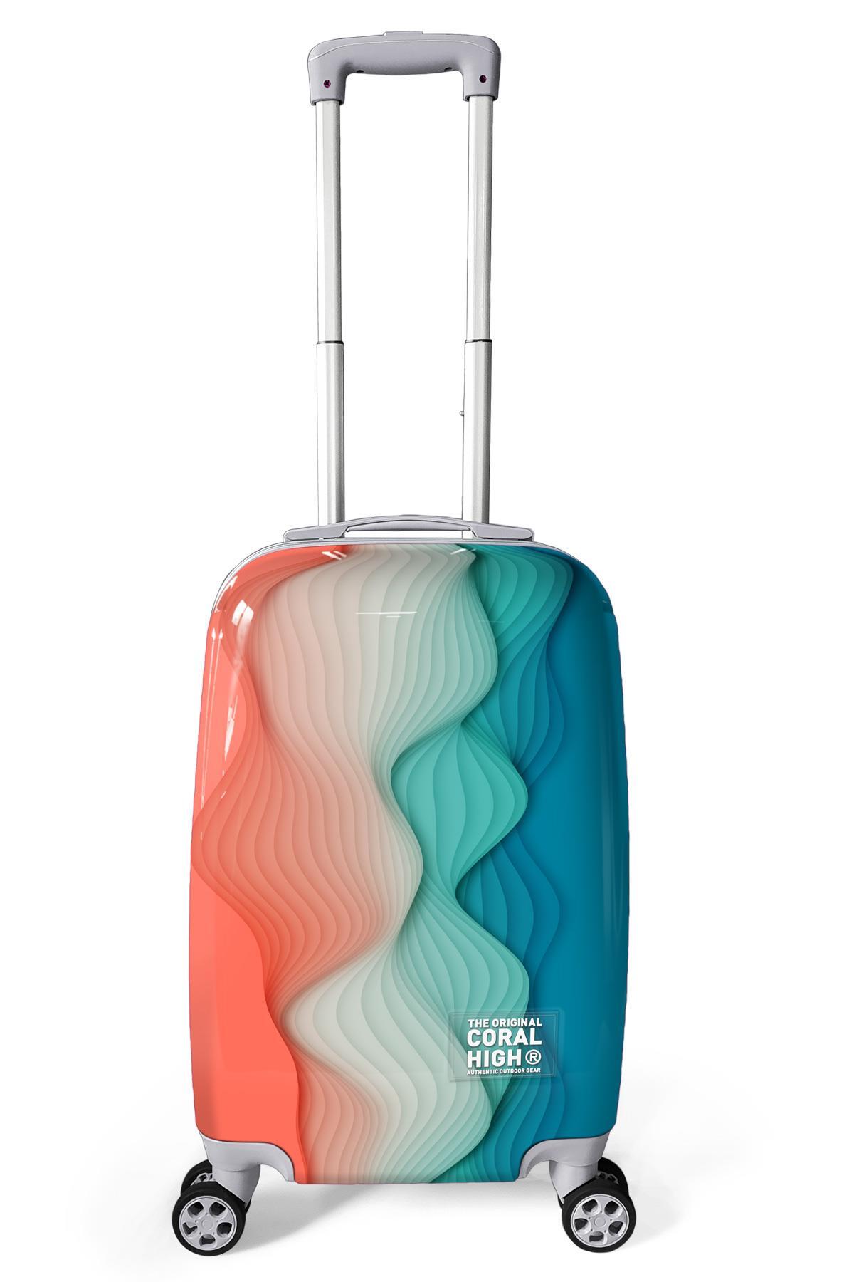 Coral High Renkli Desenli PC Kabin Boy Valiz (50cm) 16801