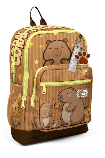 Coral High Kids Kapibara Desenli Okul Sırt Çantası 23783 