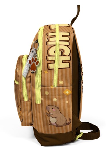 Coral High Kids Kapibara Desenli Okul Sırt Çantası 23783 - 5