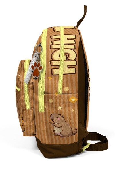 Coral High Kids Kapibara Desenli Okul Sırt Çantası 23783 - 5