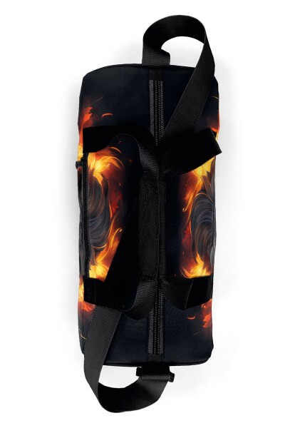 Coral High Siyah Aslan Desenli Spor Çantası 27540 - 5