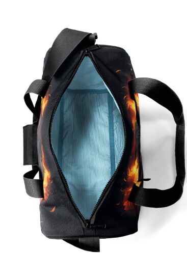 Coral High Siyah Aslan Desenli Spor Çantası 27540 - 6