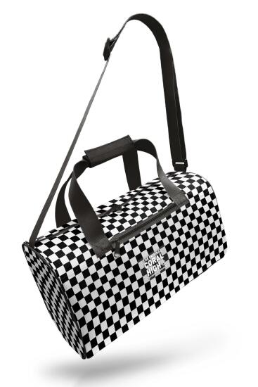 Coral High Siyah Beyaz Dama Desenli Spor Çanta - 7