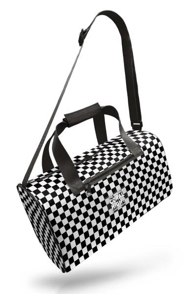 Coral High Siyah Beyaz Dama Desenli Spor Çanta - 7