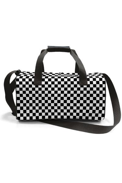 Coral High Siyah Beyaz Dama Desenli Spor Çanta - 3