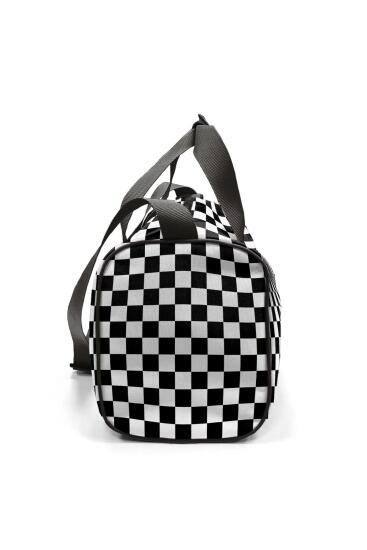 Coral High Siyah Beyaz Dama Desenli Spor Çanta - 8