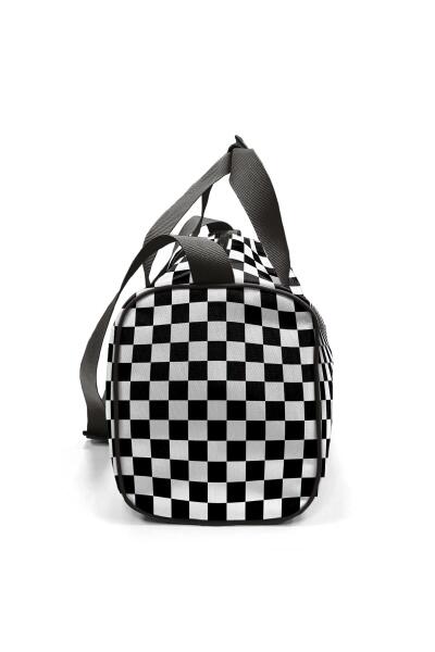 Coral High Siyah Beyaz Dama Desenli Spor Çanta - 8