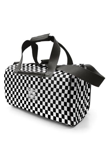 Coral High Siyah Beyaz Dama Desenli Spor Çanta - 10