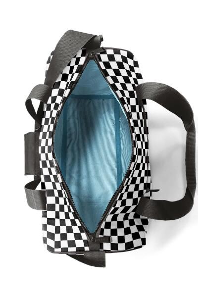 Coral High Siyah Beyaz Dama Desenli Spor Çanta - 6