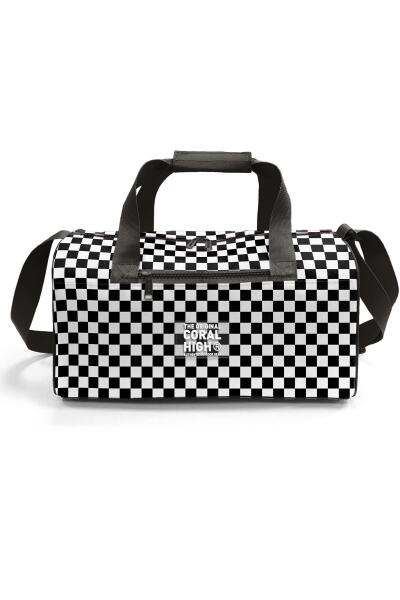 Coral High Siyah Beyaz Dama Desenli Spor Çanta - 2