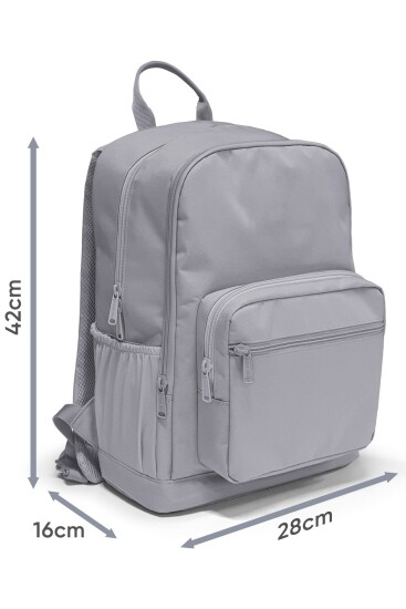 Coral High Siyah Beyaz Desenli Okul Sırt Çantası 23687 - 4