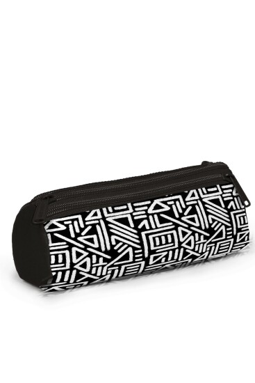 Coral High Siyah Beyaz Geomatrik Desenli 3’lü Okul Çanta Seti SET0123682 - 6