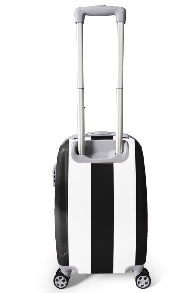 Coral High Siyah Beyaz Kartal Taraftar Desenli Kabin Boy Valiz (50cm) 16564 - 4
