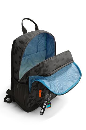 Coral High Siyah Blok Desenli Okul Sırt Çantası 23694 - 3