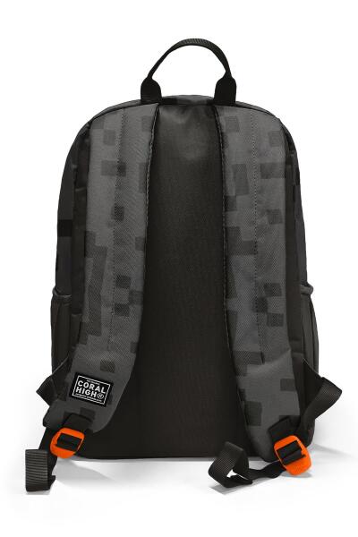 Coral High Siyah Blok Desenli Okul Sırt Çantası 23694 - 2