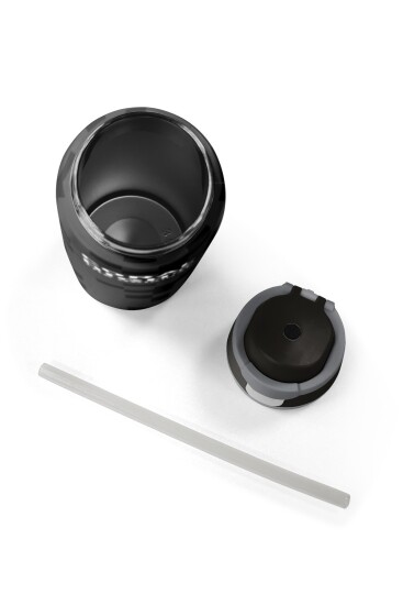 Coral High Siyah Blok Desenli Pipetli ve Direkt İçim Çelik Termos 800 ml 38554 - 8