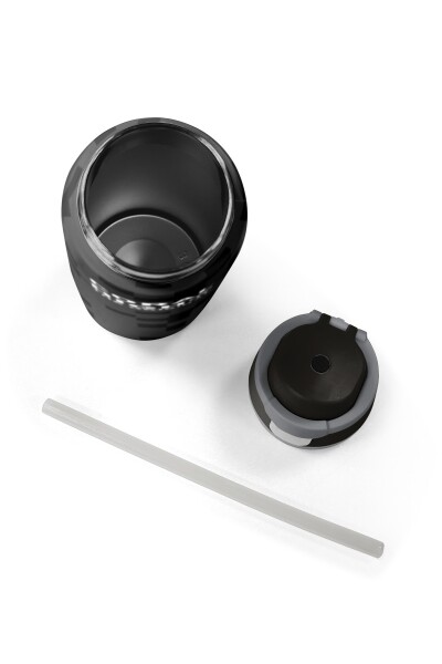 Coral High Siyah Blok Desenli Pipetli ve Direkt İçim Çelik Termos 800 ml 38554 - 8