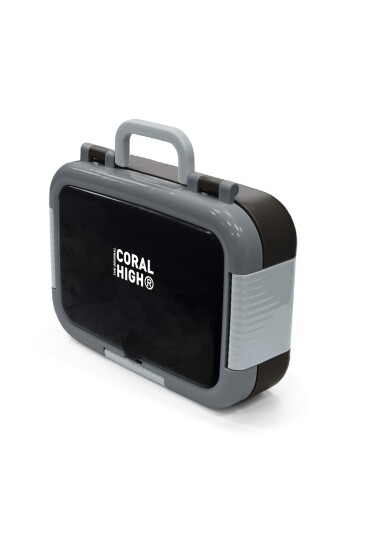 Coral High Kids Siyah Desenli Paslanmaz Çelik Beslenme Kabı 39351 - 4