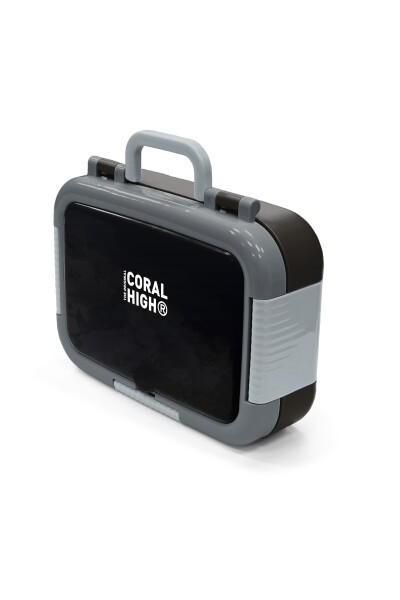 Coral High Kids Siyah Desenli Paslanmaz Çelik Beslenme Kabı 39351 - 4