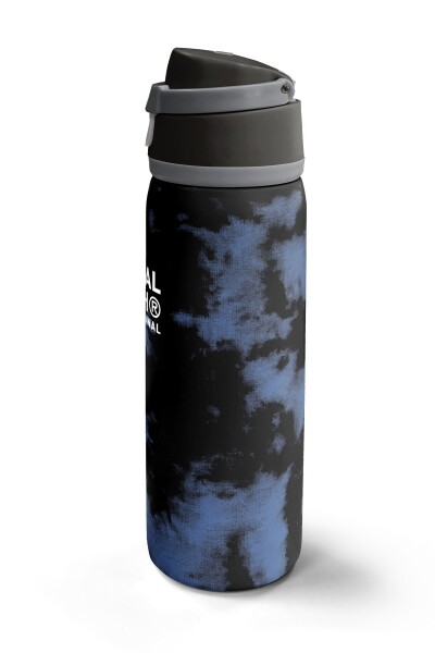 Coral High Siyah Desenli Pipetli ve Direkt İçim Çelik Termos 800 ml 38584 - 5