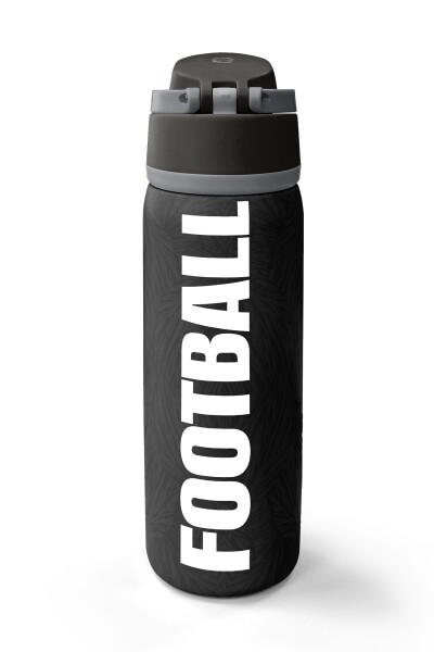 Coral High Siyah Futbol Desenli Pipetli ve Direkt İçim Çelik Termos 800 ml 38558 - 6