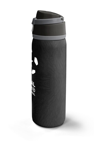 Coral High Siyah Futbol Desenli Pipetli ve Direkt İçim Çelik Termos 800 ml 38558 - 5