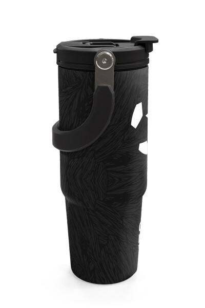 Coral High Siyah Futbol Desenli Pipetli ve Direkt İçim Çelik Termos 900 ml 38722 - 6