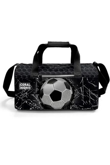 Coral High Siyah Futbol Desenli Spor Çantası 27539 - 2