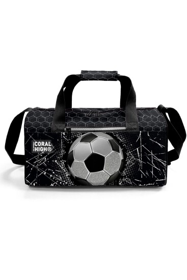 Coral High Siyah Futbol Desenli Spor Çantası 27539 - 2
