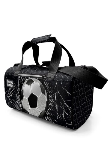 Coral High Siyah Futbol Desenli Spor Çantası 27539 - 3