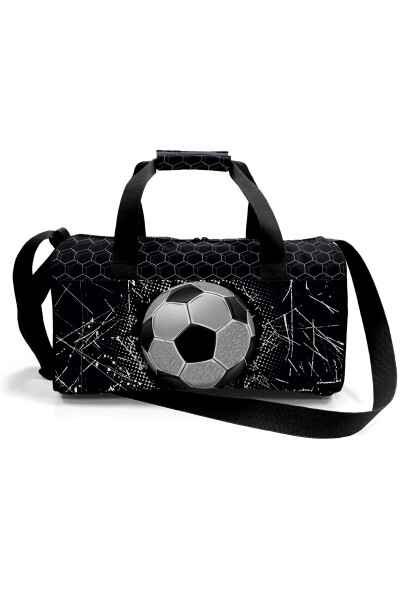 Coral High Siyah Futbol Desenli Spor Çantası 27539 - 5