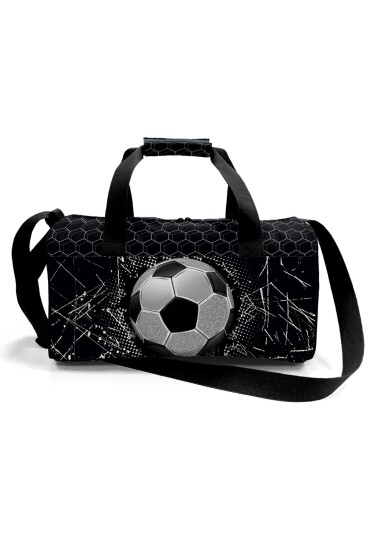 Coral High Siyah Futbol Desenli Spor Çantası 27539 - 5