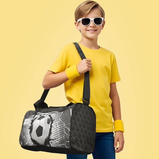 Coral High Siyah Futbol Desenli Spor Çantası 27539 - Coral High