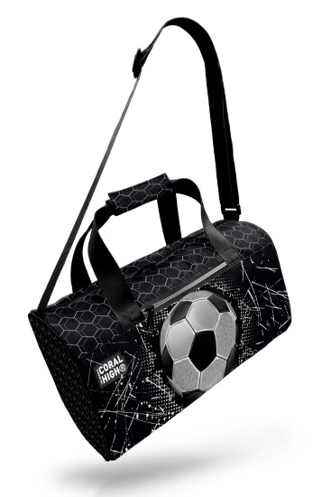 Coral High Siyah Futbol Desenli Spor Çantası 27539 - 8