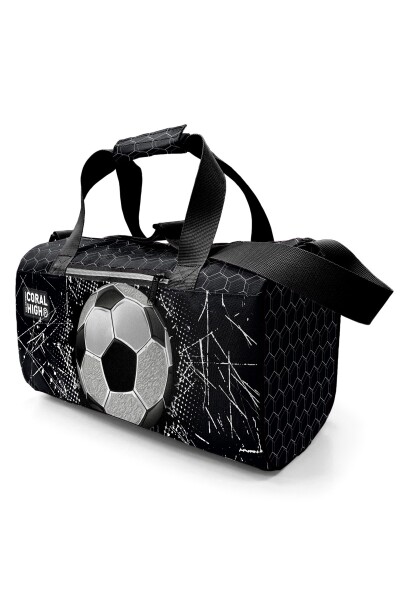 Coral High Siyah Futbol Desenli Spor Çantası 27539 - 3