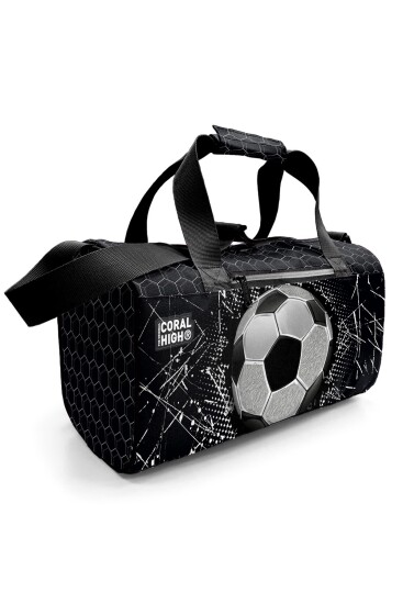 Coral High Siyah Futbol Desenli Spor Çantası 27539 - Coral High