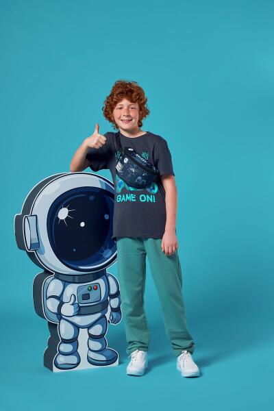 Coral High Siyah Galaxy Desenli Bel Çantası 11552 - 2