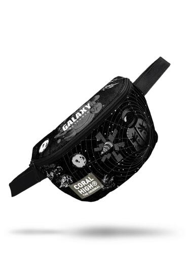 Coral High Siyah Galaxy Desenli Bel Çantası 11552 - 7