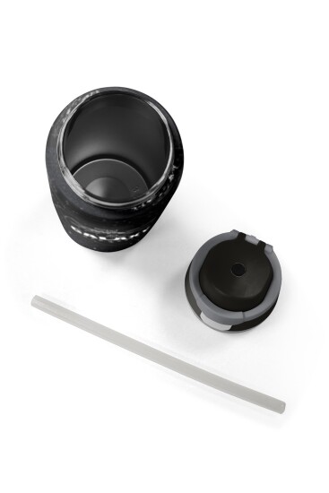 Coral High Siyah Galaxy Desenli Pipetli ve Direkt İçim Çelik Termos 800 ml 38533 - 8