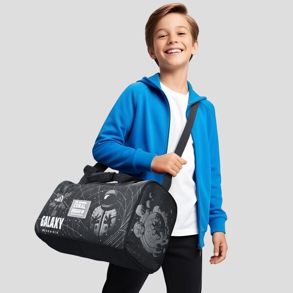 Coral High Siyah Galaxy Desenli Spor Çantası 27526 - 4