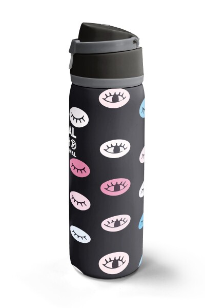 Coral High Siyah Göz Desenli Pipetli ve Direkt İçim Çelik Termos 800 ml 38596 - 5