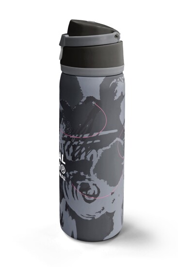 Coral High Siyah Gri Desenli Pipetli ve Direkt İçim Çelik Termos 800 ml 38577 - 5