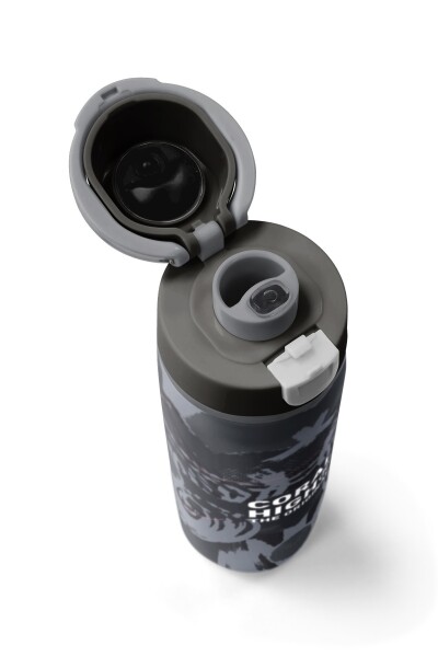 Coral High Siyah Gri Desenli Pipetli ve Direkt İçim Çelik Termos 800 ml 38577 - 7