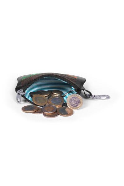 Coral High Siyah Gri Gamer Desenli Bozuk Para Çantası 21909 - 4