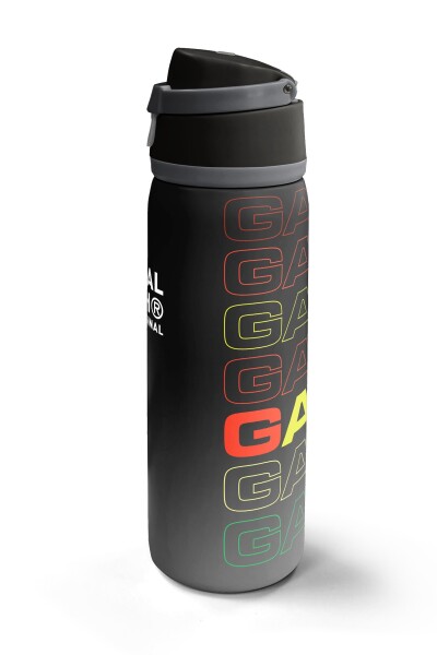 Coral High Siyah Gri Gamer Desenli Pipetli ve Direkt İçim Çelik Termos 800 ml 38529 - 5