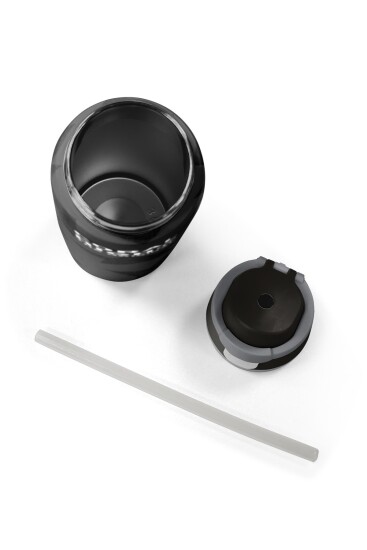 Coral High Siyah Gri Yıldız Desenli Pipetli ve Direkt İçim Çelik Termos 800 ml 38515 - 8