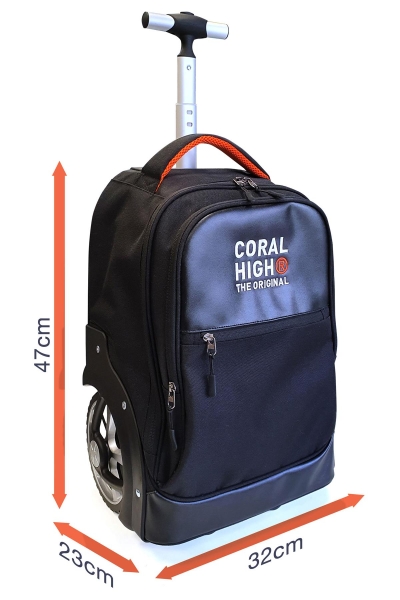 Coral High Siyah İki Kademeli Çekçekli Çanta 23256 - 7
