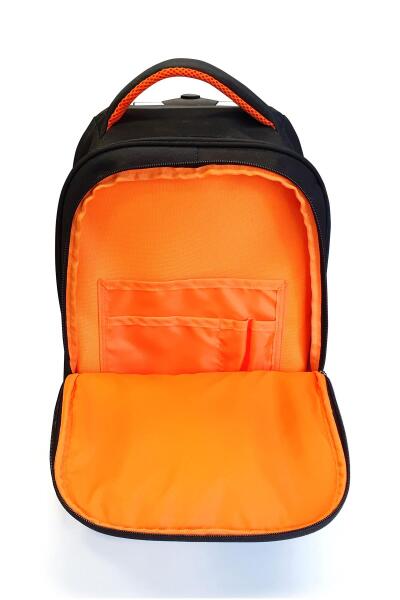 Coral High Siyah İki Kademeli Kumaş Kabin Valiz 23256 - 8