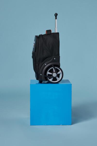 Coral High Siyah İki Kademeli Kumaş Kabin Valiz 23256 - 13